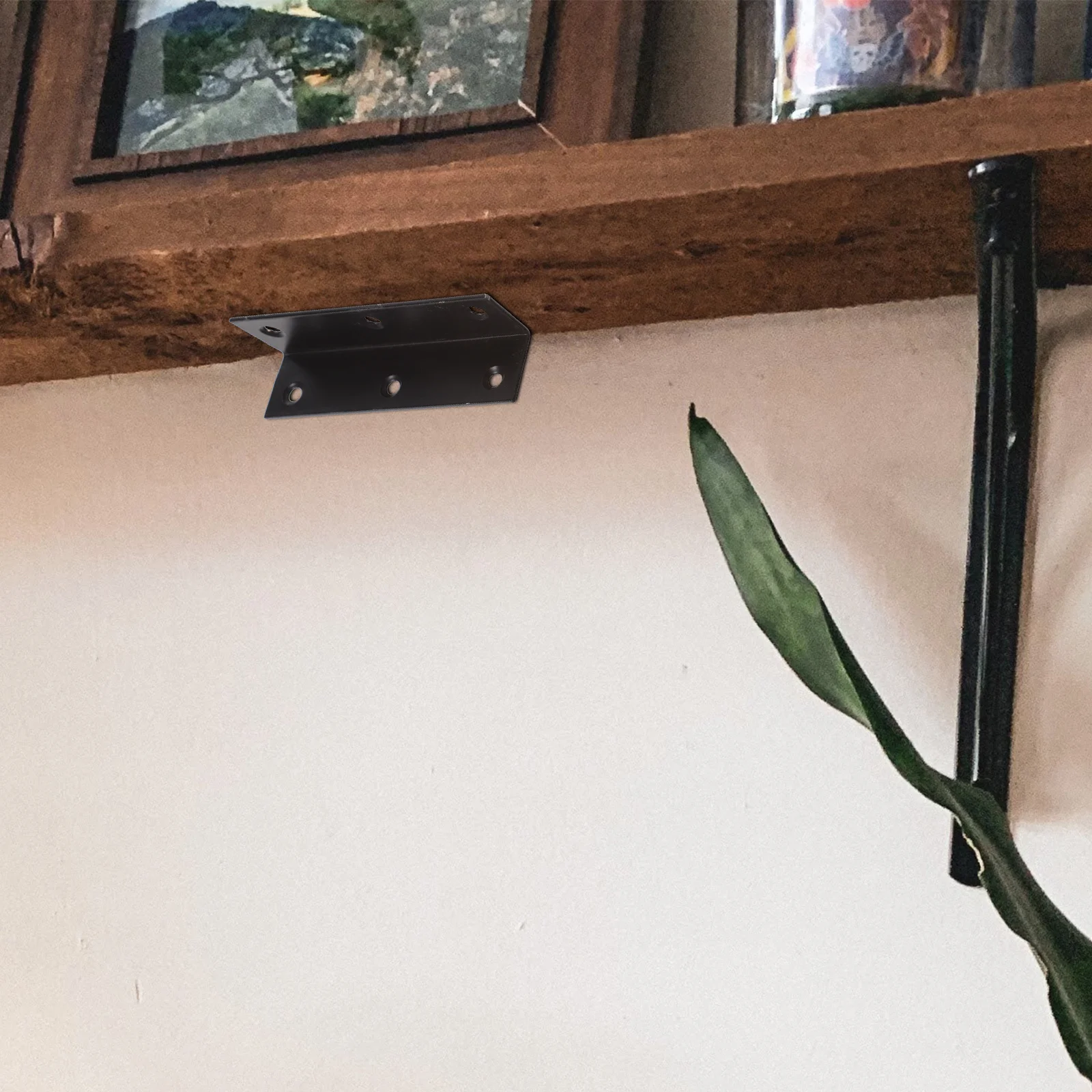 

4Pcs L Shape Corner Brackets Heavy Duty Angle Brackets for Wood Shelf Support Small Metal Braces for Furniture Repair