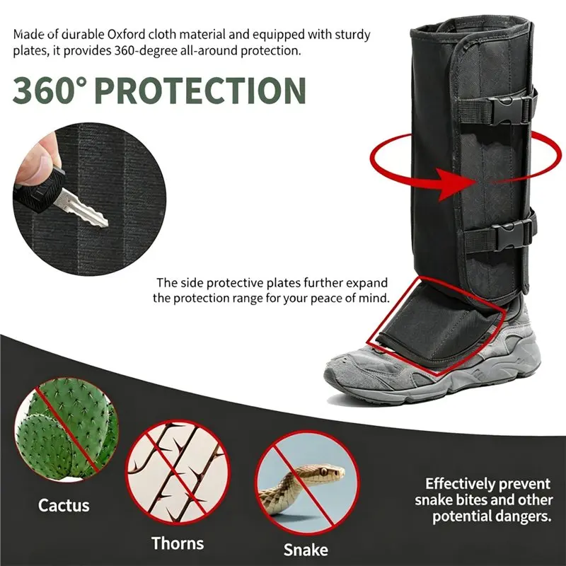 【THANKSGIVING DAY】Anti-Snake Gaiters For Outdoor Hiking Leg Protection Gear Adjustable Design To Prevent Snake Bites