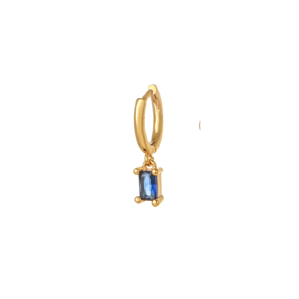1PC Stainless Steel Blue Color Evil Eye Small Hoop Earrings for Women Tiny Ear Cartilage Piercing Punk Earings Unisex Jewelry