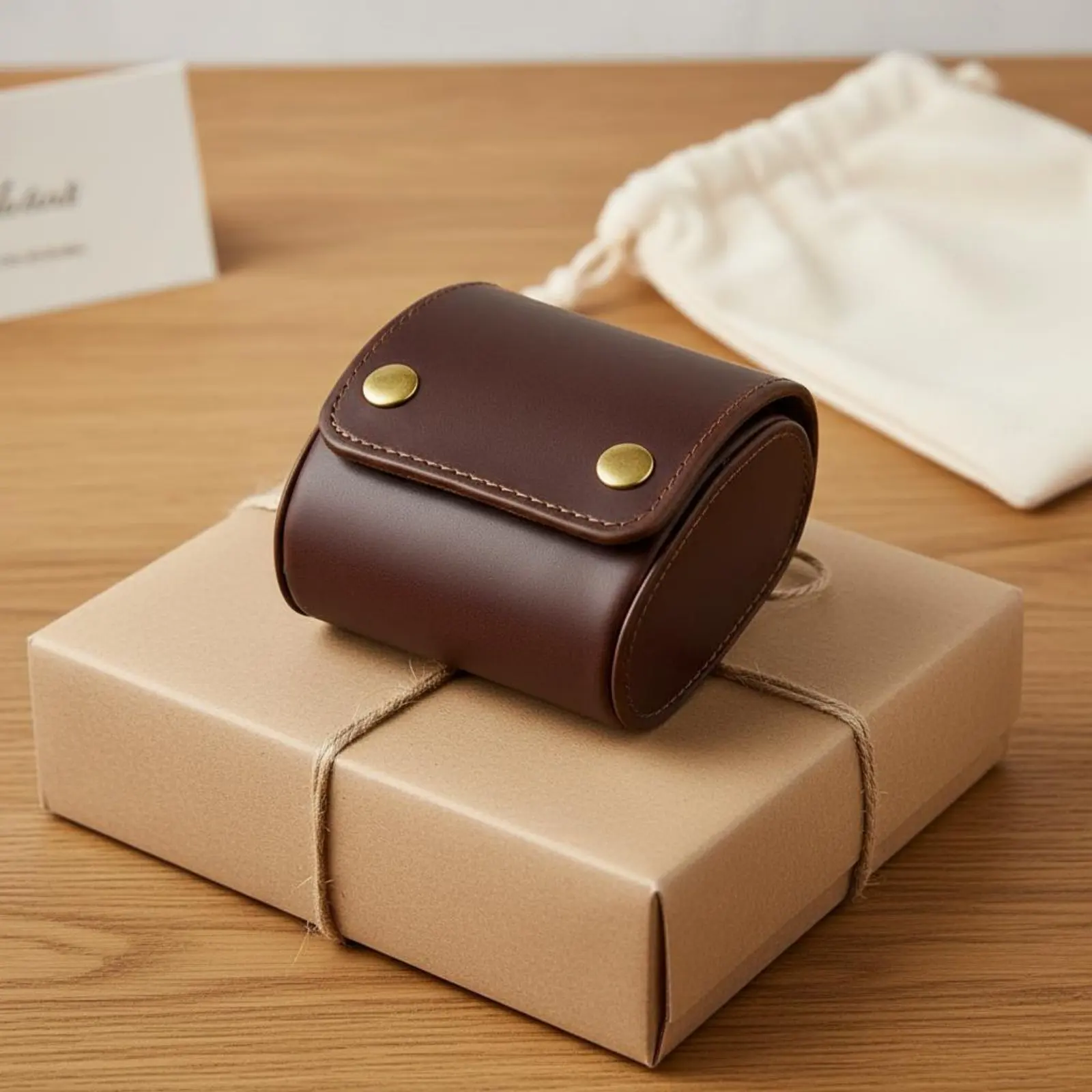 

Винтажная коробка для хранения часов с застежкой на кнопку, овальный держатель для часов, индивидуальный органайзер, маленький и портативный, со съемными подушечками, для мужчин