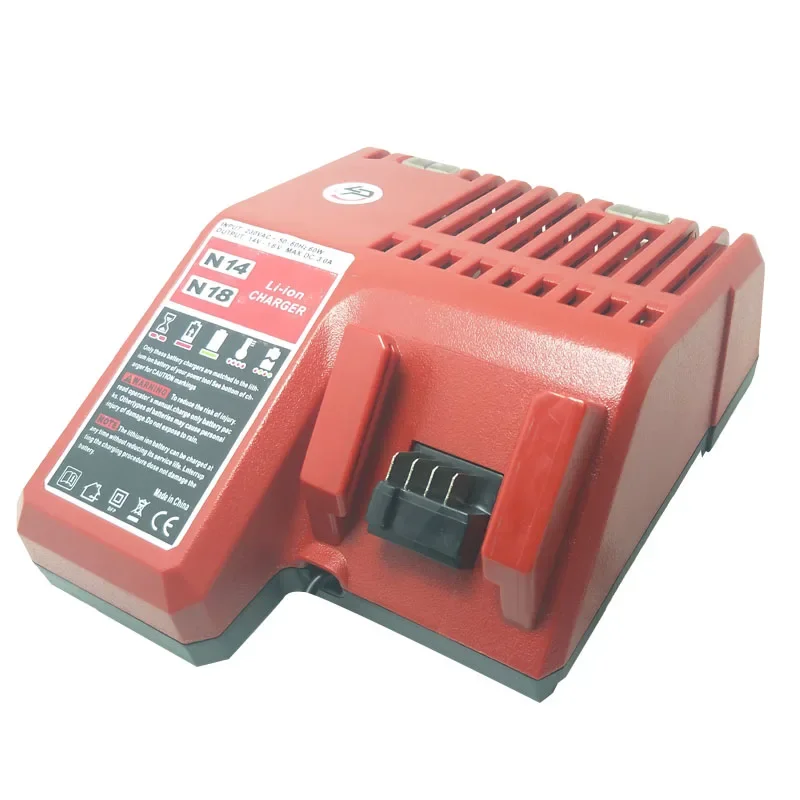 N14 N18 Battery Charger for Milwaukee M18 14.4V-18V Li-ion Battery 48-11-1820 48-11-1850 Power Tool Replacement Charger