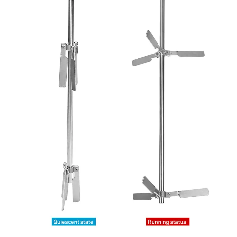 SUS 304 3 Blatt Fan Propeller Klapp Disc Dispersion Platte Rührer Paddel Customerized Größe Paddle Farbe Rührwerk IBC