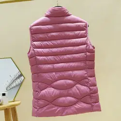 Lightweight Fall Vest Stylish Women's Padded Vest for Autumn Winter Ultra Light Windproof Waistcoat with Zipper Closure Slim Fit