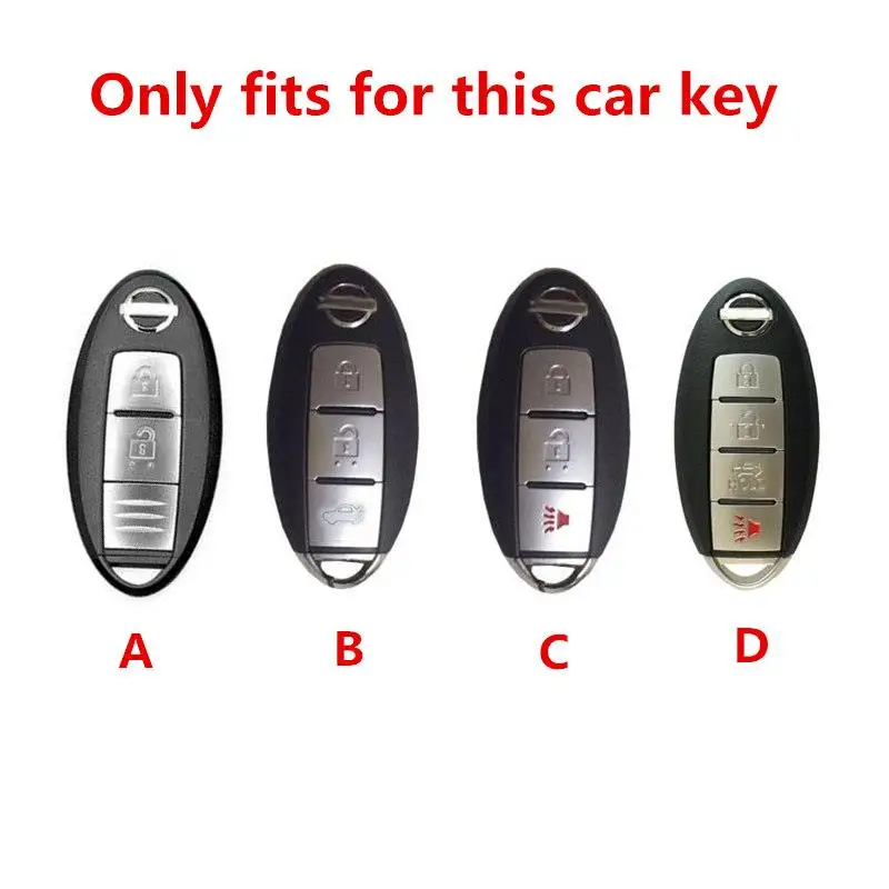 Car Key Cover Case ABS Carbon Fiber Silica gel For Nissan Qashqai J10 J11 X-Trail t31t32 kicks Tiida Pathfinder Murano Note Juke