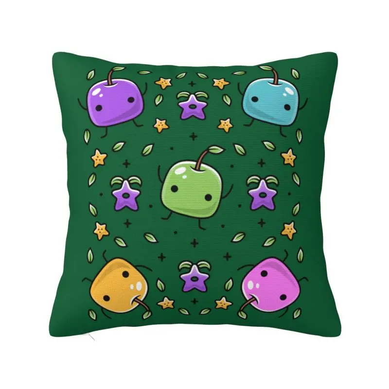 Custom Fashion Stardew Valleys Mushrooms Cushion Covers 45x45cm Polyester Farm Game Throw Pillow Case for Car Square Pillowcase