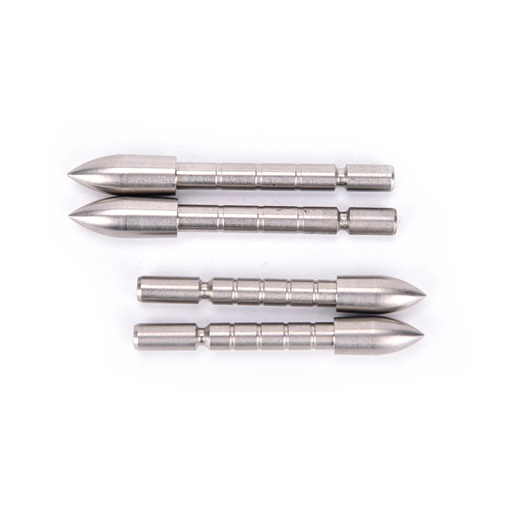 80 100 120 Grain Stainless Steel Arrow Point Tip for ID4.2mm Shaft Broadhead  Head Hunting Shooting Archery