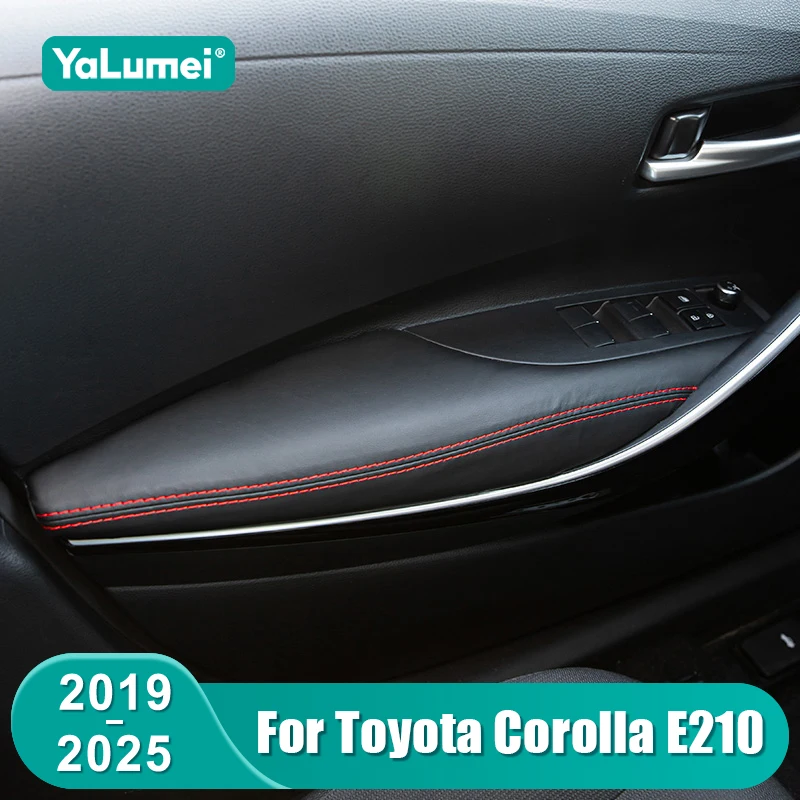 

For Toyota Corolla E210 2019 2020 2021 2022 2023 2024 2025 Hybrid Leather Car Door Armrest Case Holster Stickers Accessories