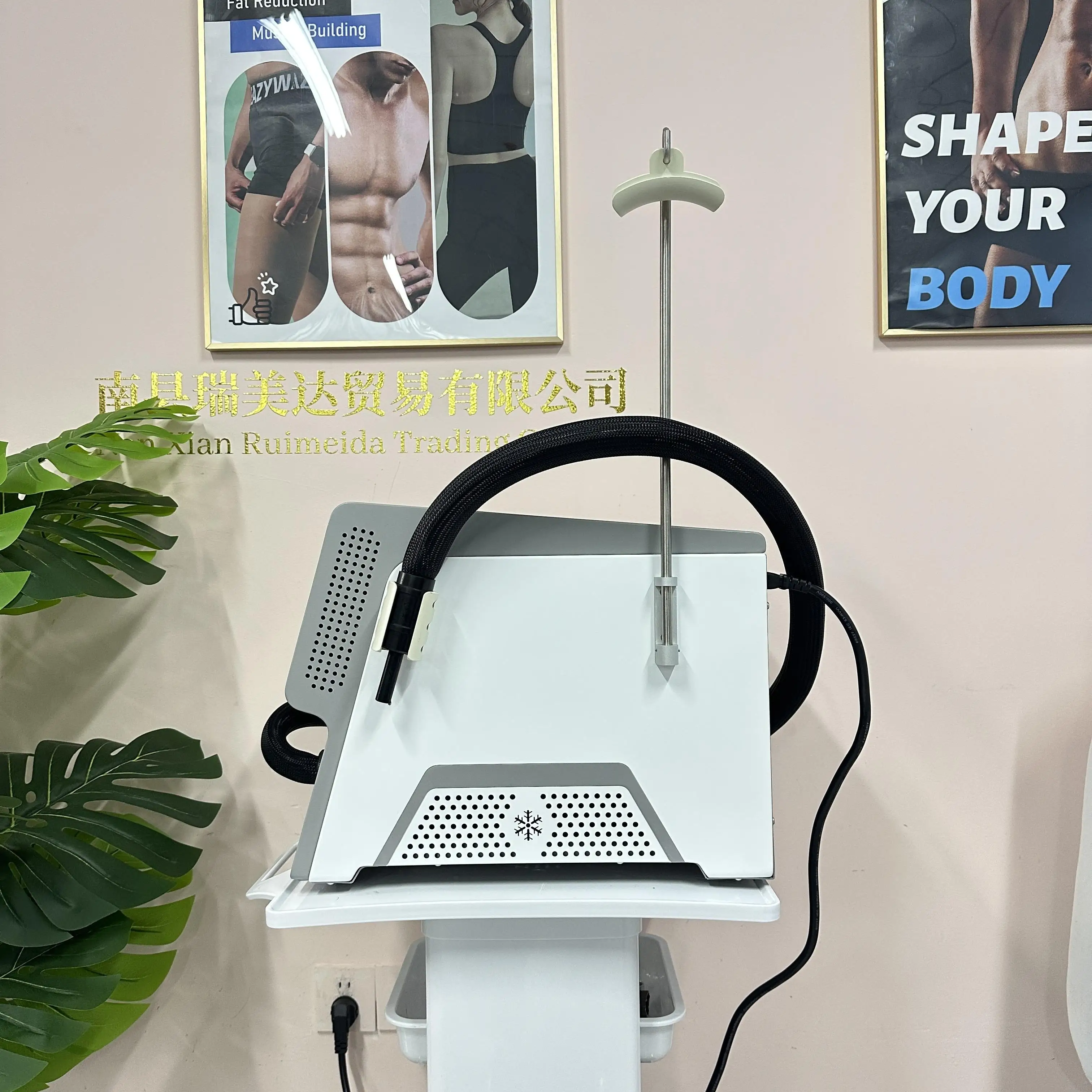 Professional Cold Air Skin Cooling Machine, Skin Air Cooler System for IPL/808 Hair Removal Pain Relief Auxiliary Device
