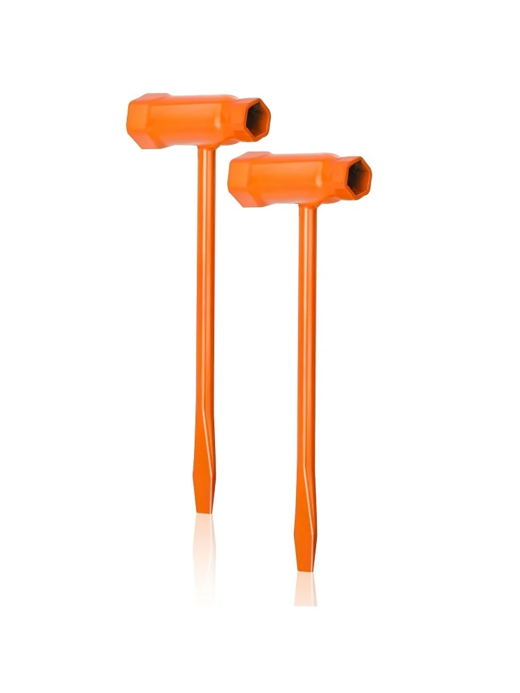 2 Stück 13×19mm Kettensägen-Scrench-Zündkerzenschlüssel, multifunktionaler Reparaturschlüssel, Kettensägenzubehör für Forstarbeiter – Detail 1