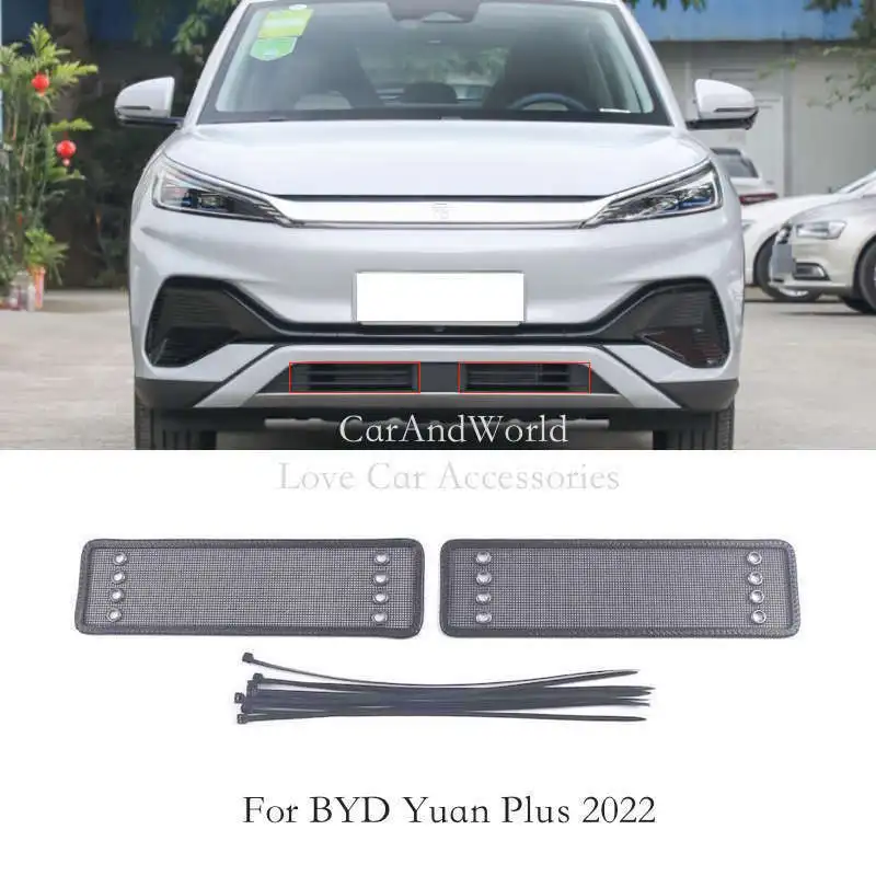 Car Insect Screening Mesh Front Grille Insert Net Engine Cover Trims Accessories For BYD YUAN EV PRO PLUS ATTO 3 2019-2023