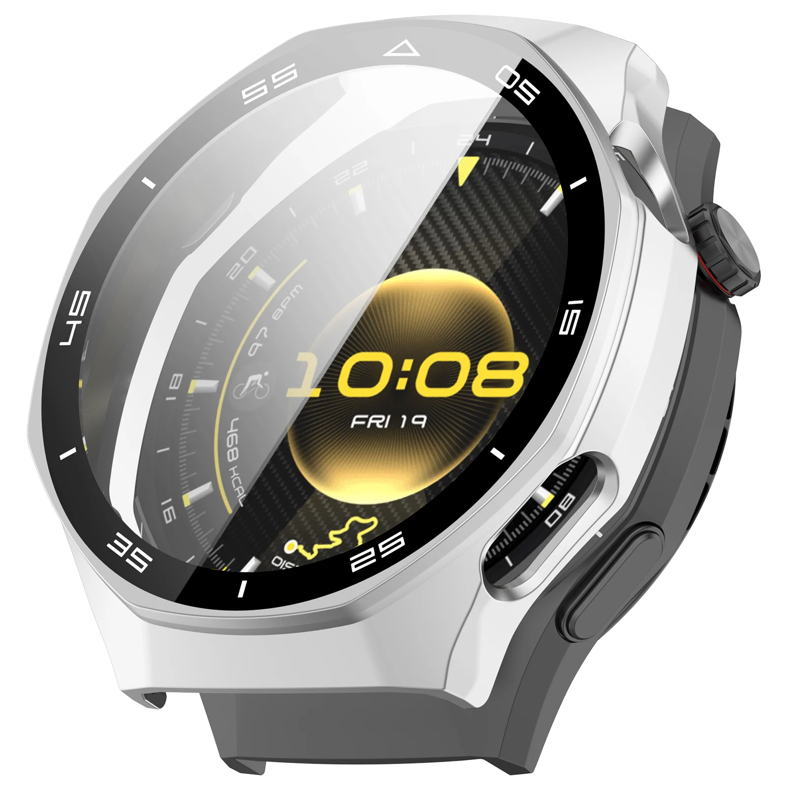 Official Tempered Glass Film+Hard PC Watch Case For Huawei Watch GT6 Pro 46mm Screen Glass Anti-scratch Protective Shell Scale