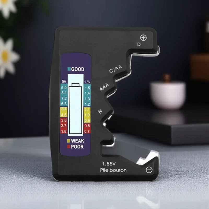 디지털 LCD 디스플레이 배터리 테스터 N AA AAA 9V 1.5V 셀 용량 검사 감지기 커패시턴스 진단 도구