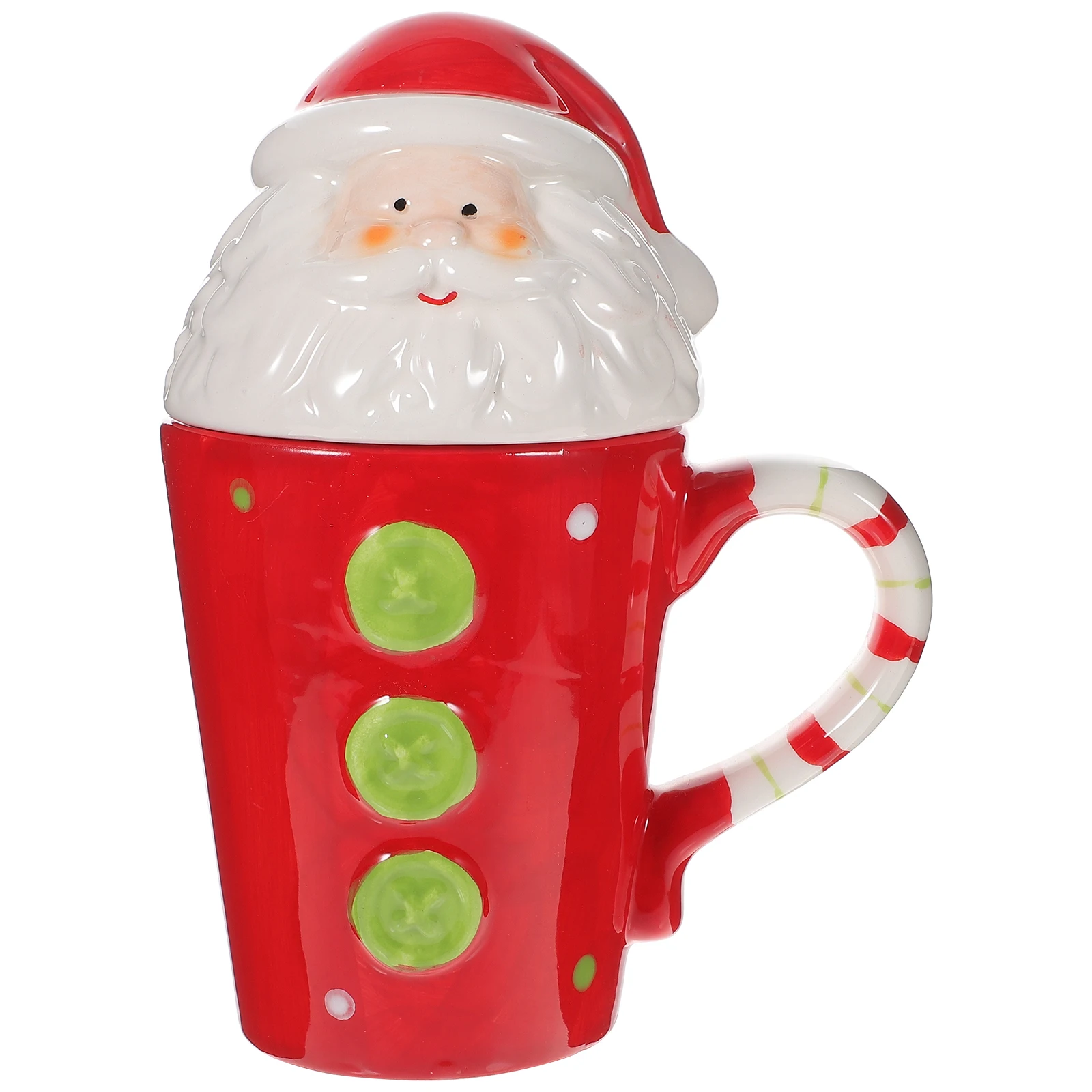 

Christmas Santa Christmas Goblet Ceramic Mug 301 400ml Large Capacity Glass Goblet Holiday Drinkware Gift Idea