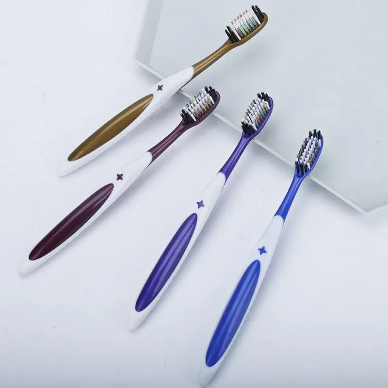 Toothbrush Super Hard and Durable Home Men's Smoke Stain Remover Home Pack Medium Hard Bristle Toothbrush Soft Bristle