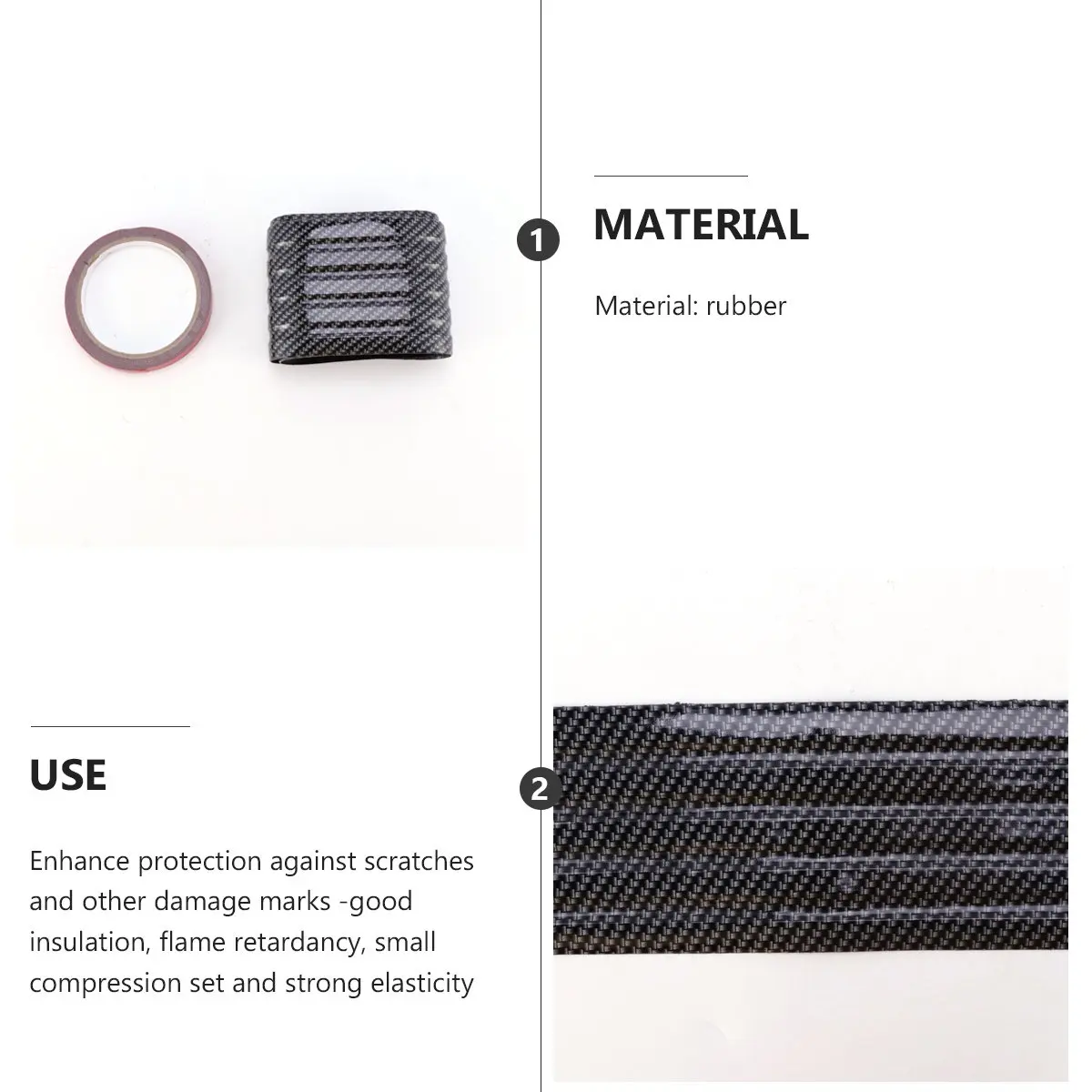 104Cm Professional Car Trunk Protection Strip Rear Bumper Guard Anti-Aging Scratch Protection Strip Rear Bumper Protector Car