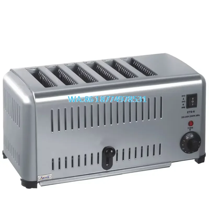 Wmwmnu Automatic Pop-up Bread Toaster Sandwich Maker 6 Piece Breakfast for Burger Bun Toaster