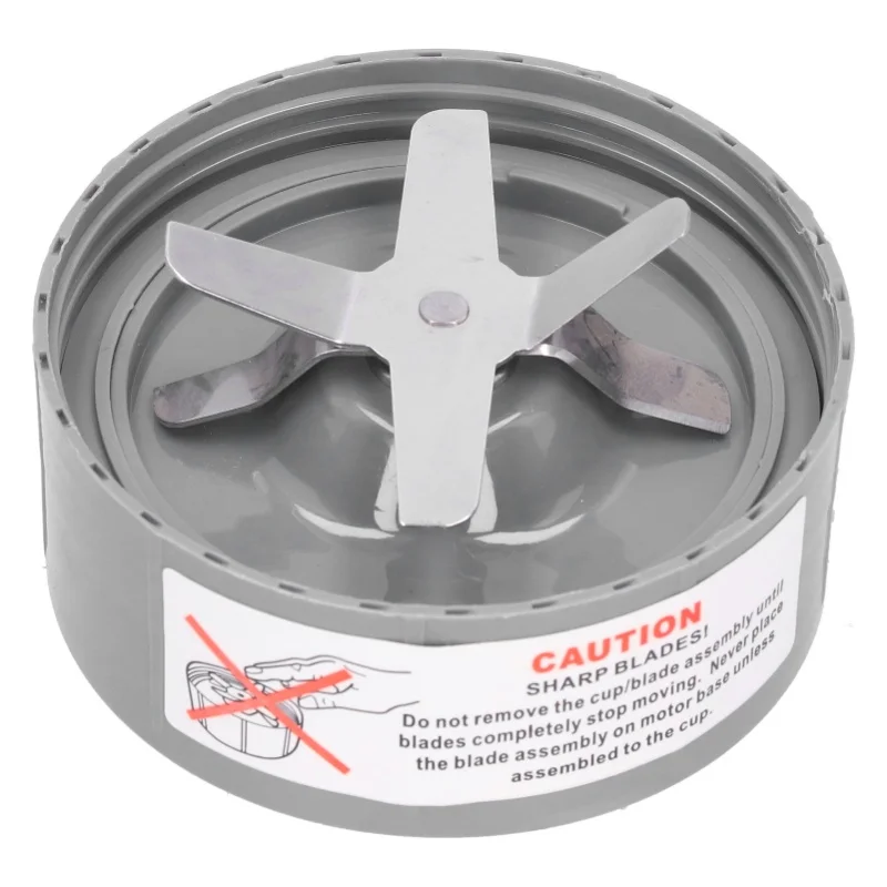 Blender Blade Stainless Steel 6-Fins Extractor Blade Replacement For 600W 900W Juicer