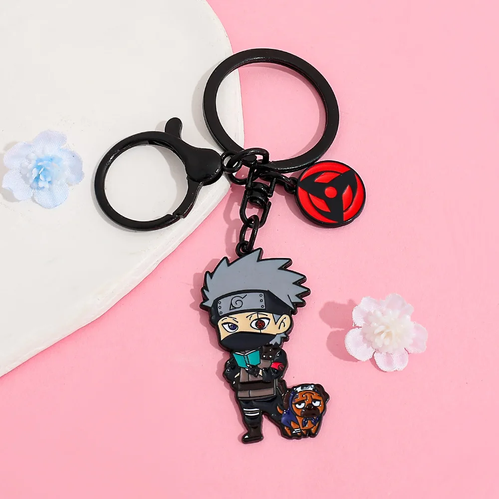 Naruto Anime Akatsuki Uchiha Itachi Friends Gift Girl Pendant Accessories Cute Creative Fashion Key Ring Bag Charms Keychain view 3
