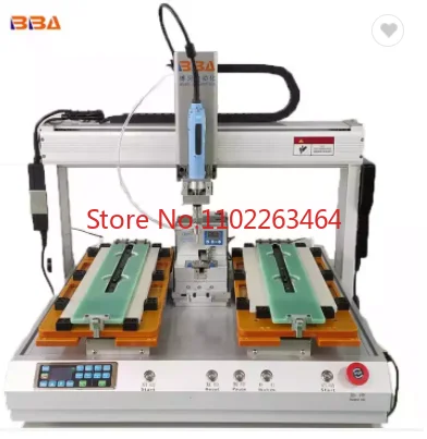 BBA Desktop Pick & Place Type Feeding Single Head Dual Rail Robotic Screw Fastening Machine