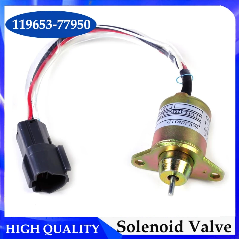 Stop Solenoid Valve 1503ES-12S5SUC5S 12V Fuel Shut Off Solenoid 119653-77950