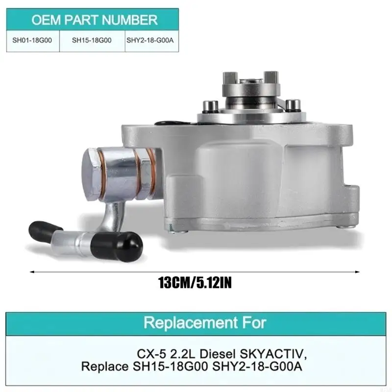 M76E Leichte Aluminium-Vakuumpumpe SH1518G00A Ersatz für den Auto-Bremsassistenten – Detail 6