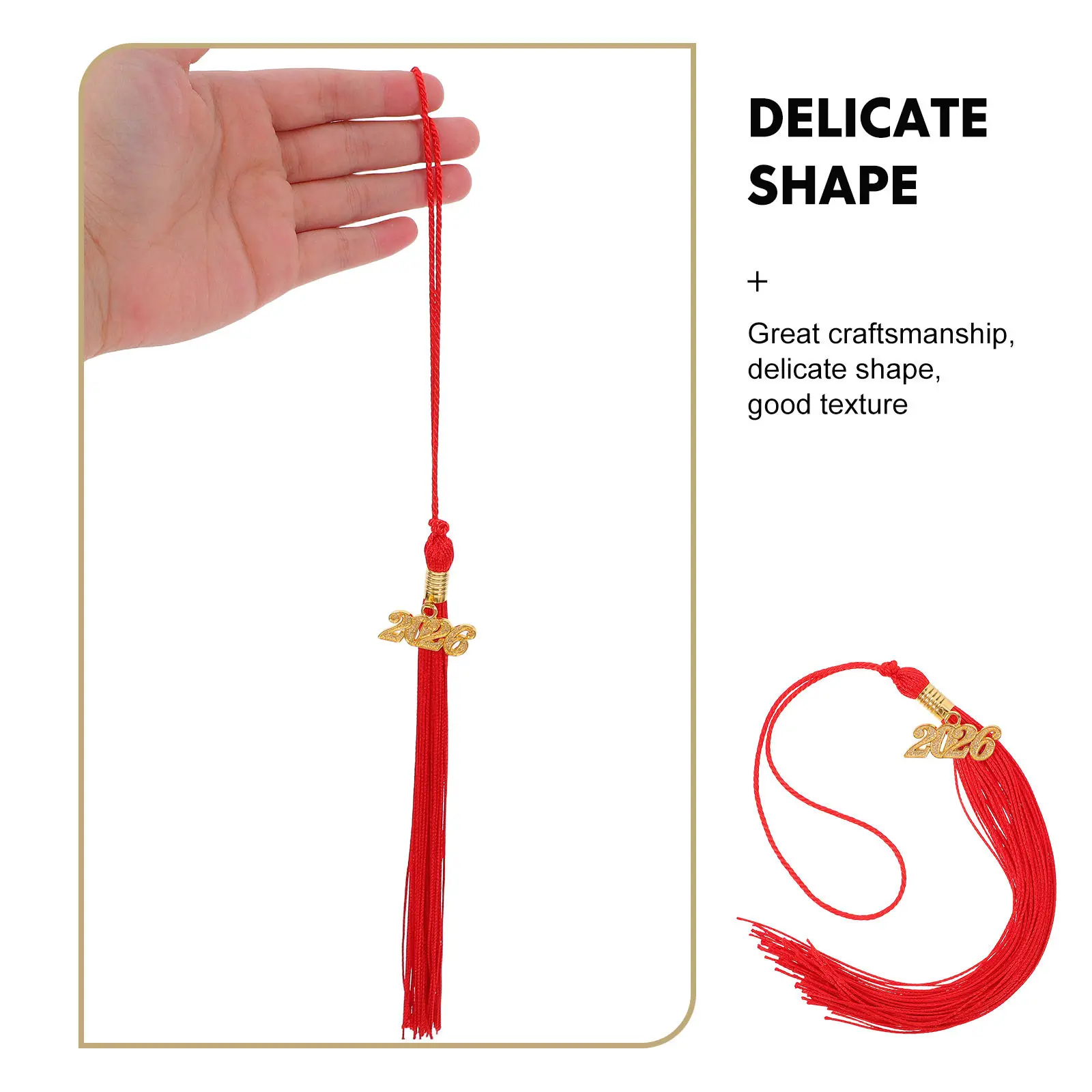 10Pcs Graduation Tassel Charms for Grad Cap Hat Academic Ceremony Decor High School College Doctoral Degree Tassel 2026