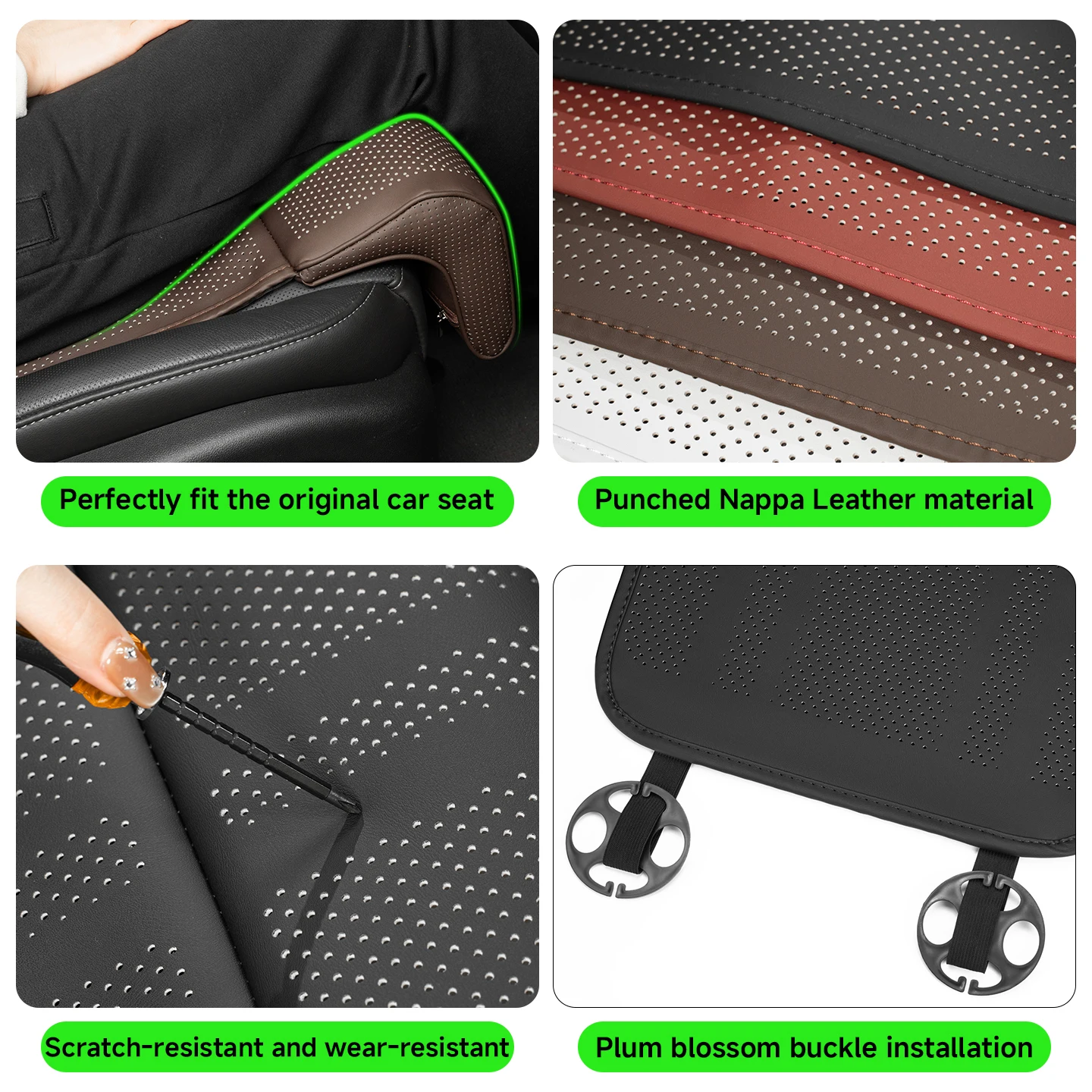 For Audi A1 8X A3 8L 8V 8P 8Y S3 RS3 A4 B6 B7 B8 B9 S4 RS4 A5 S5 RS5 A6 C5 C6 C7 C8 S6 RS6 TT 8N 8J Car Seat Leg Support Cushion view 6