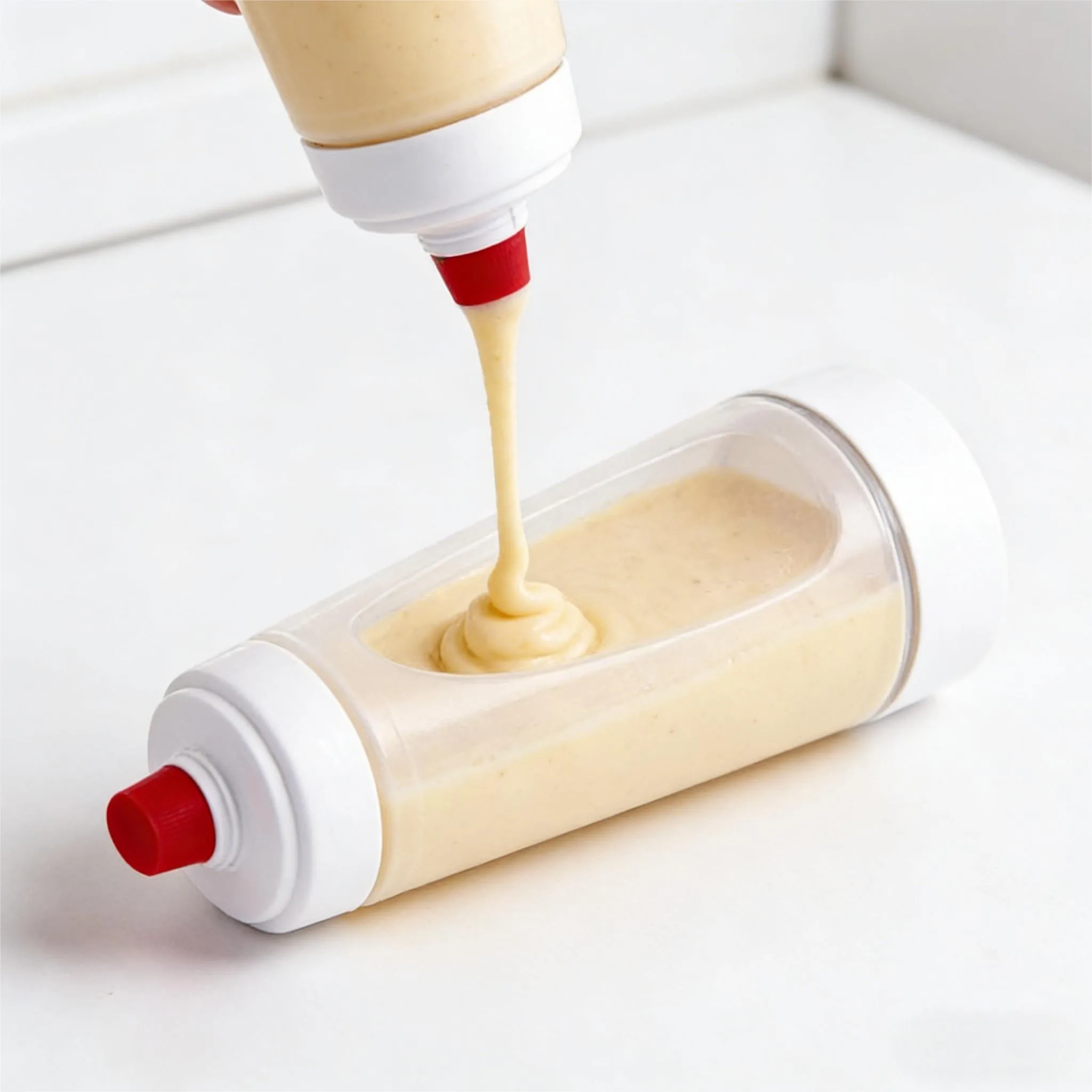 Pancake Batter Dispenser Bottle - No-Mess Pouring for Fluffy Breakfasts!