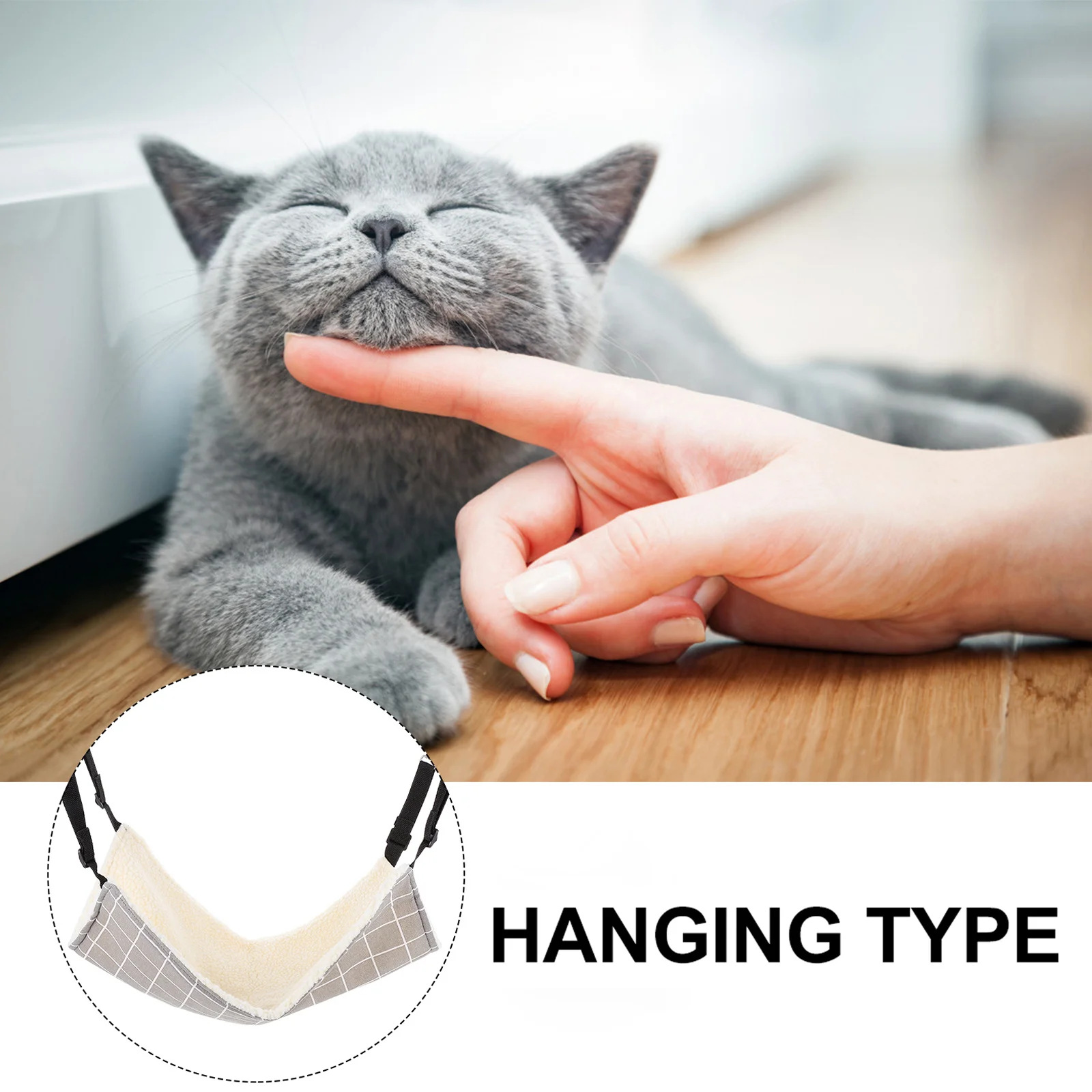 Зимний гамак для домашних животных, широкая подвесная кровать, компактная клетка, спальная кровать, теплая подвесная подушка для кошек, гнездо для домашних животных в виде морской свинки