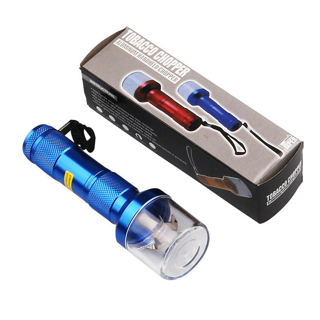 Aluminium Grinder Portable Electric Torch Shape Battery Operated Crusher Shredding Mill Grinding Tool Accessories Gold