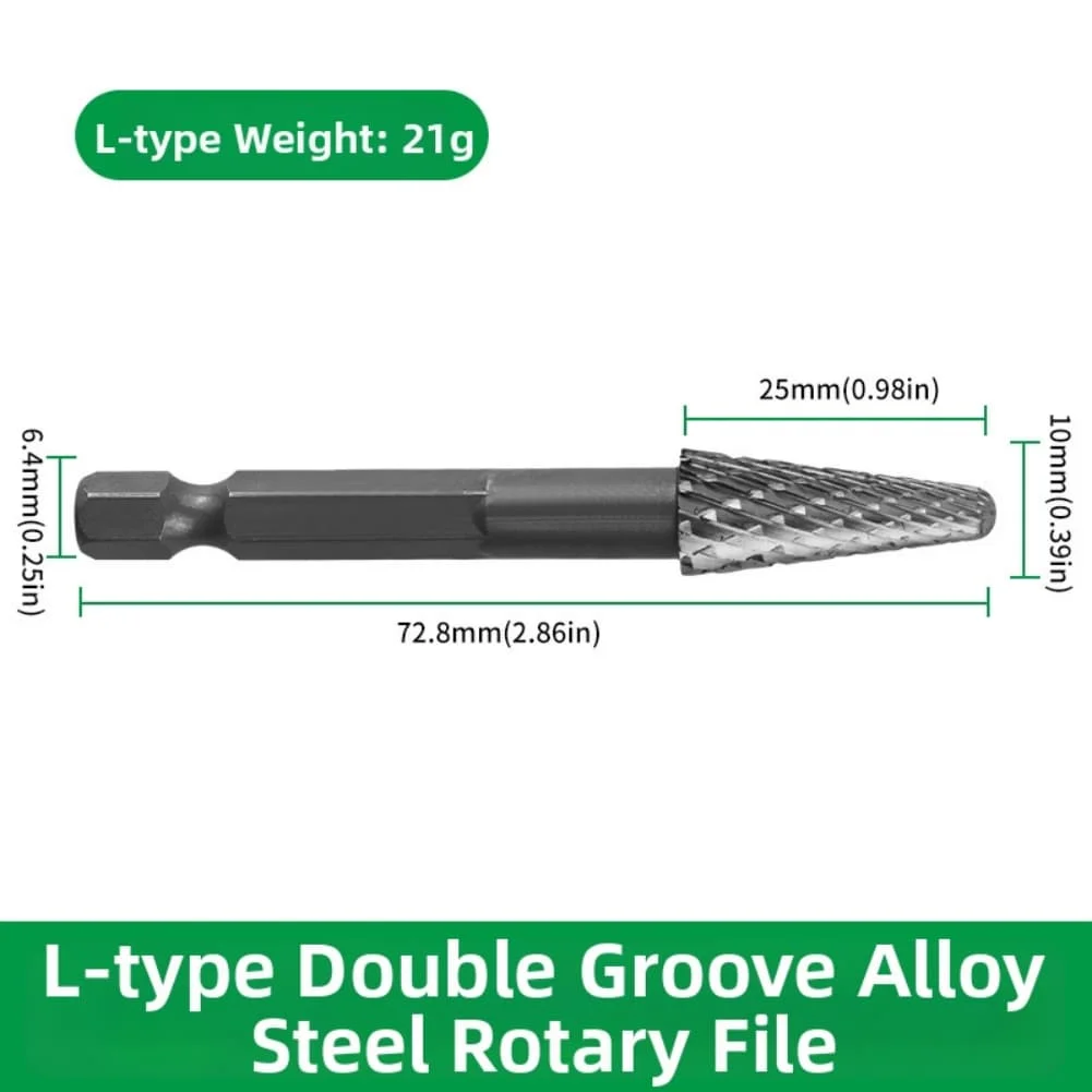 1pc Rotary Burr Carving Rasp Files Versatile Rotary Burr Set For Metal Wood Plastic Shaping Grinding Deburring Engrave