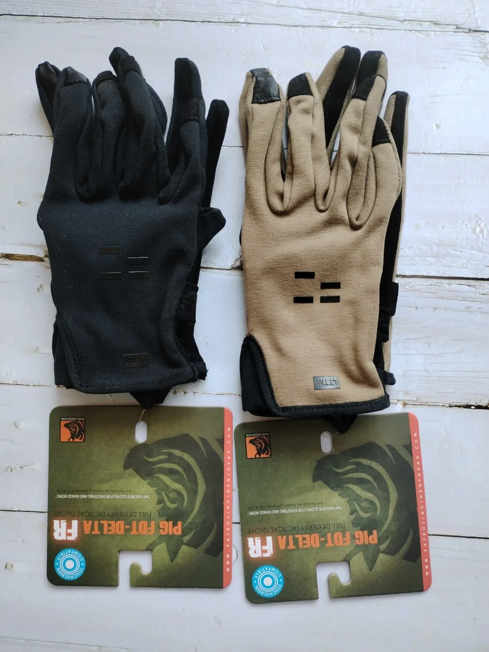 Tactical PIG FDT Delta FR & Ferro Shooting Gloves Black Khaki