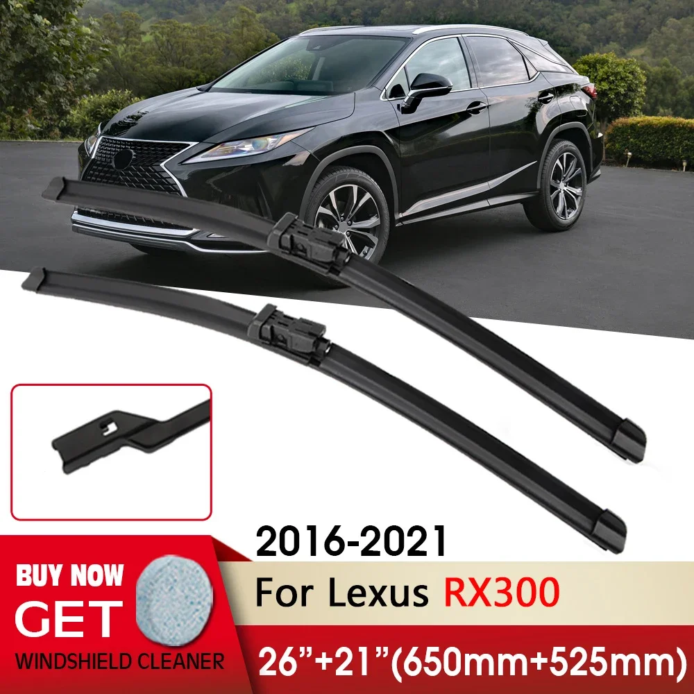 

Car Wiper Front Wiper Blade 26"+21" For Lexus RX300 2016-2021 Fit push button Front Windscreen Wipers Auto Accessories