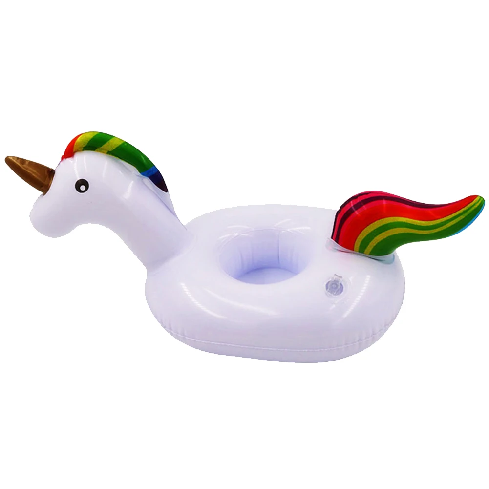 ลอยถ้วยผู้ถือ Inflatable สระว่ายน้ําเครื่องดื่มถ้วย PVC Cooler ตาราง Party Supplies ของขวัญสําหรับครอบครัวเพื่อน