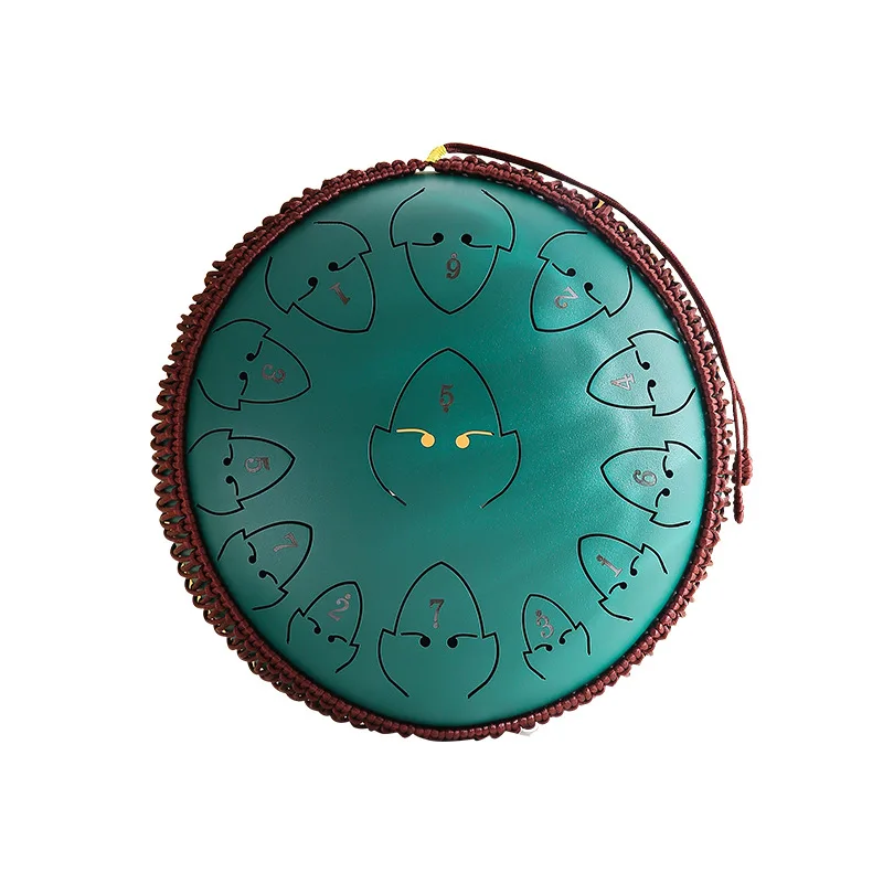 

Hooqu High Quality 13 Tone 12-Inch Beginner Hand Drum Disc Percussion Instrument Tongue Drum