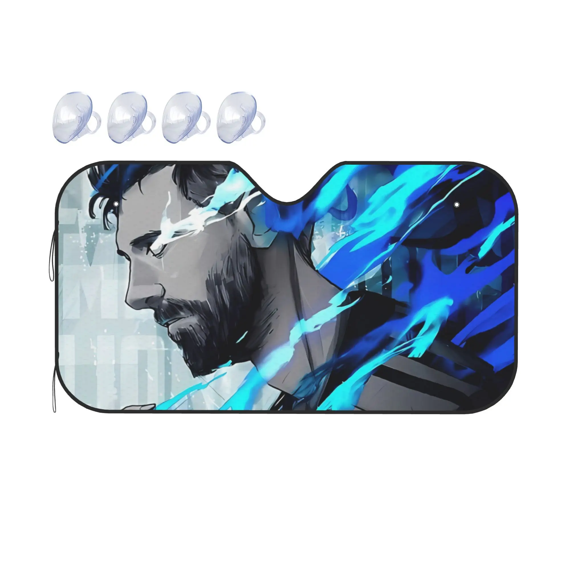 Football Star Football Player Car Windshield Sunshade Car Glass Sunshade, Car Heat Shield, Fan Merchandise, Team Spirit Decor,