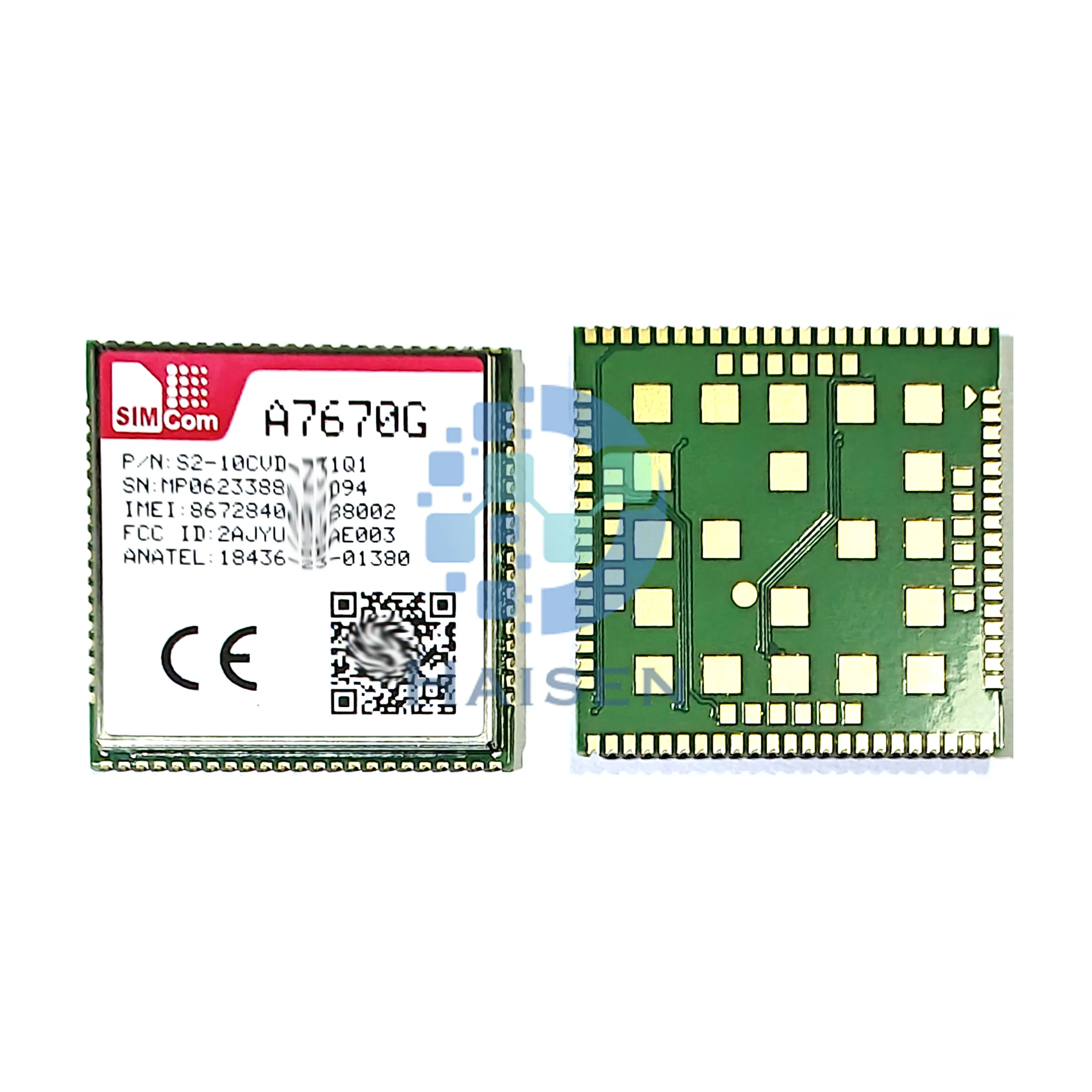 HAISEN SIMCOM A7670G A7670G-LABE LTE CAT1 module wireless GSM LCC LGA form factor A7670G A7670G-LABE