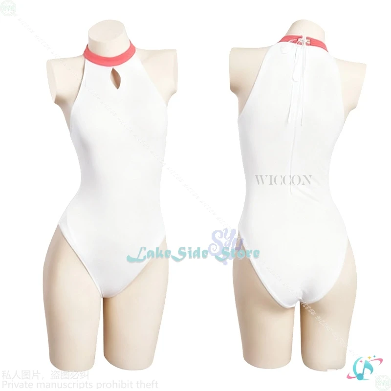 Anime Game Blue Archive Cosplay Yurizono Seia Swimsuit Kawaii Light Yellow Jacket Hole Sun Hat Furry Earwear Jumpsuit Halloween