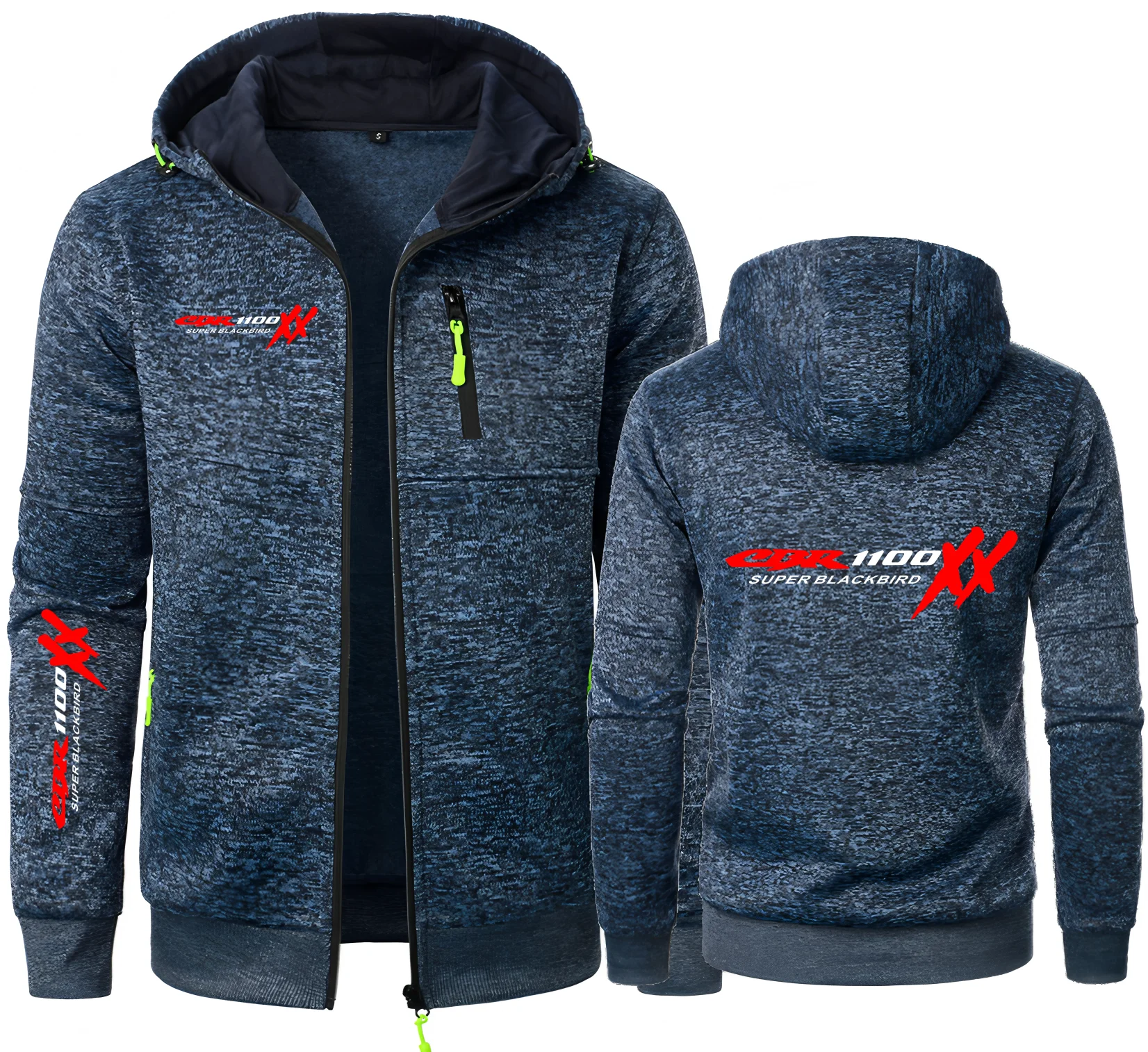 Motorcycle CBR 1100 SUPER BLACKBIRD XX Men Jackets Hoodies Hondaes Men CBR 1100XX Zipper Sweatshirts Male F1 Mens Outerwear