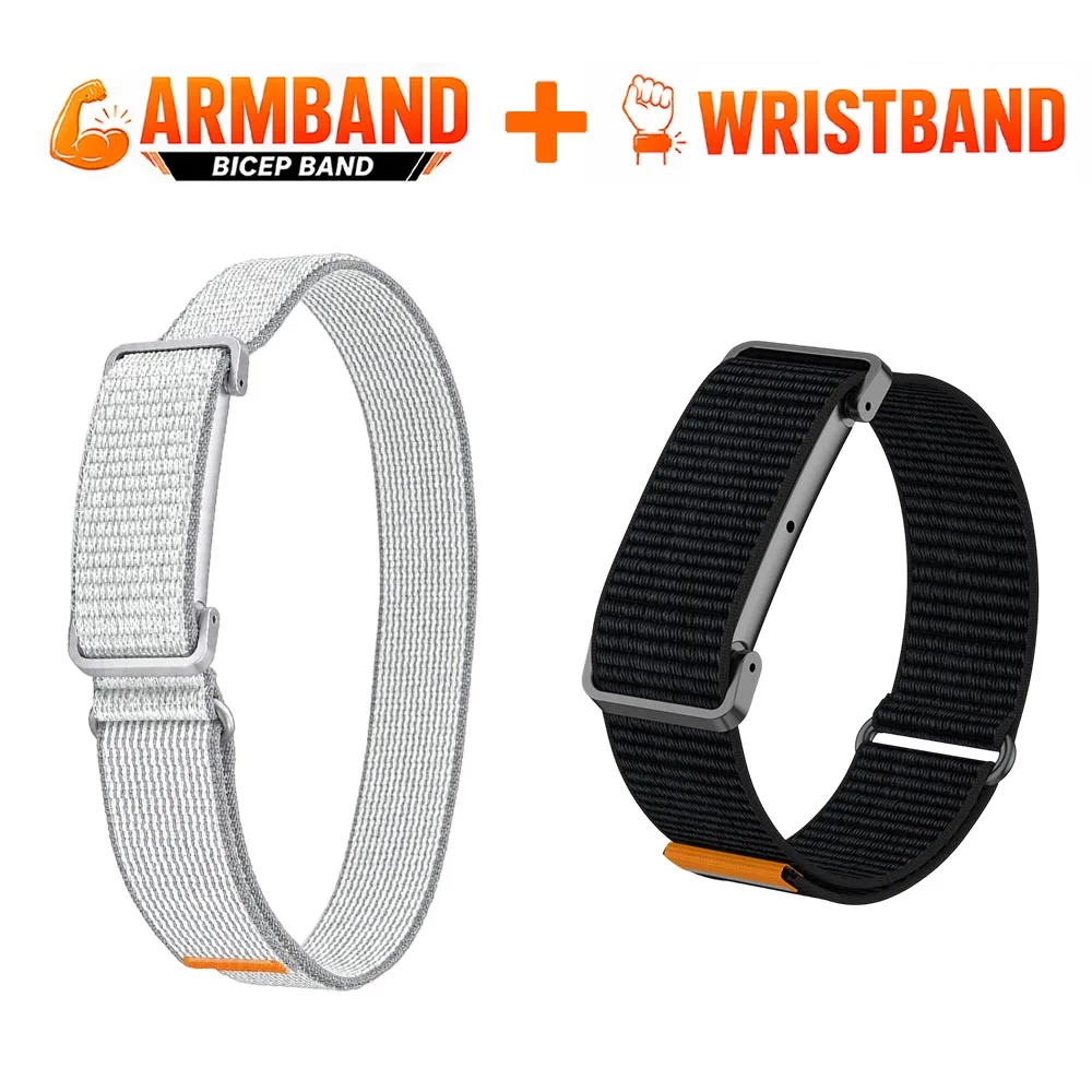 1–2 Stück Nylon-Bizepsbänder für Google Fitbit Air Bands, Fitness-Tracker-Ersatzarmband/Armband für Google Fitbit Air Straps