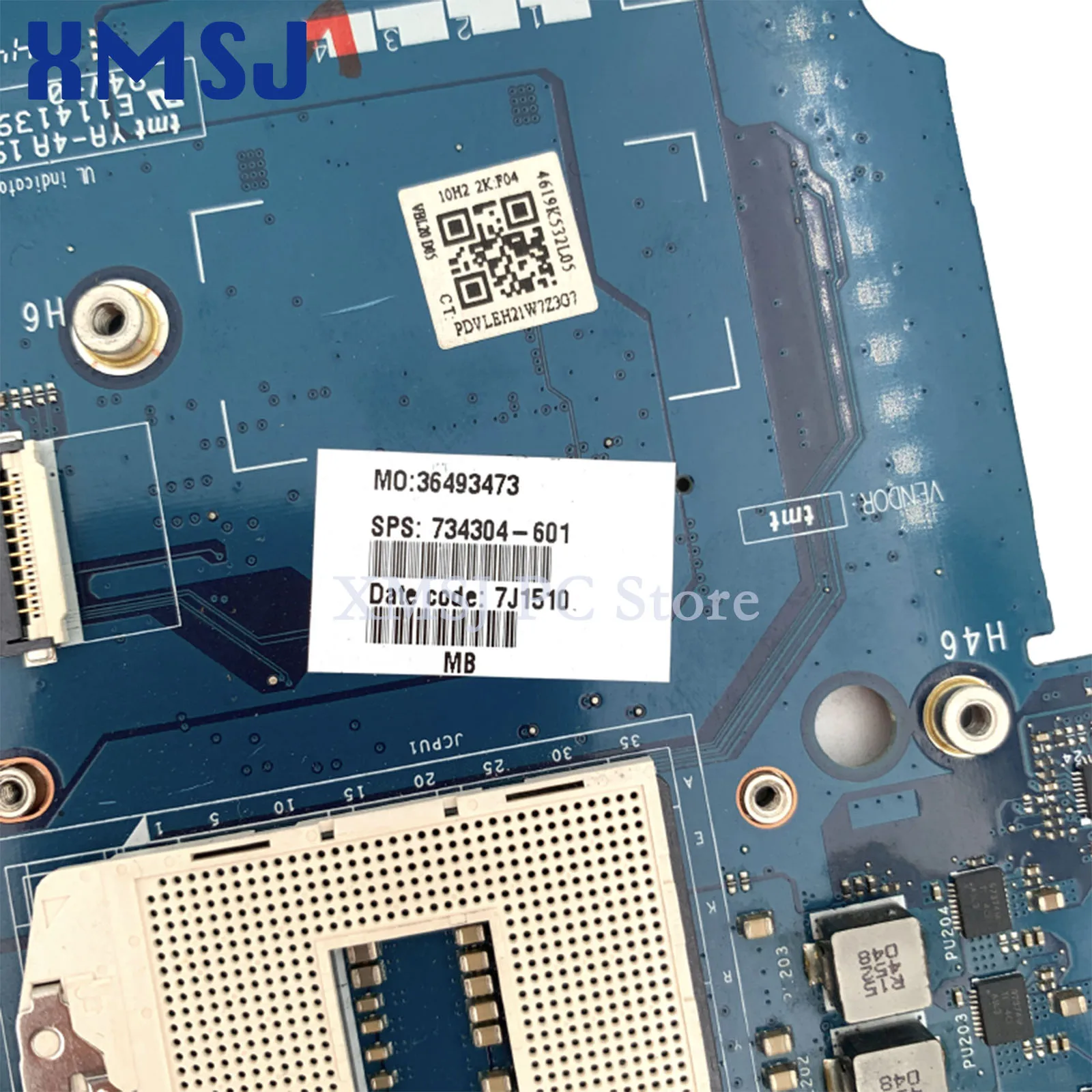 XMSJ For HP ZBOOK 15 G1 LA-9241P 734304-001 734304-601 734304-501 Series Notebook PC Motherboard With 4 RAM Slot Fully Test