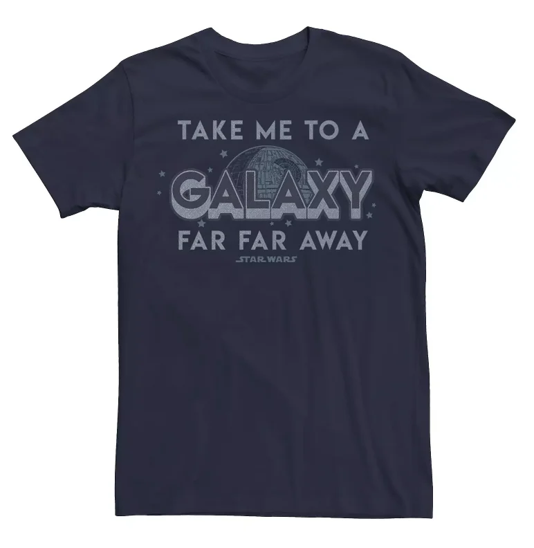 T-shirt à manches courtes pour hommes Star Wars, science-fiction rétro décontracté, badge de personnage Galaxy Distant, style rétro quotidien pour amis
