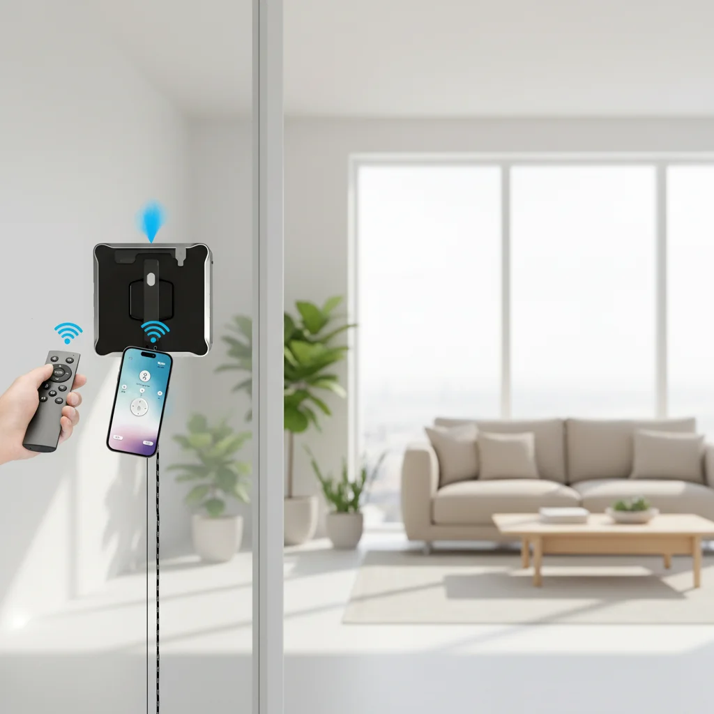 Electric Window Cleaning Robot, Automatic Glass Wiper Suitable for High-Rise Residential Use