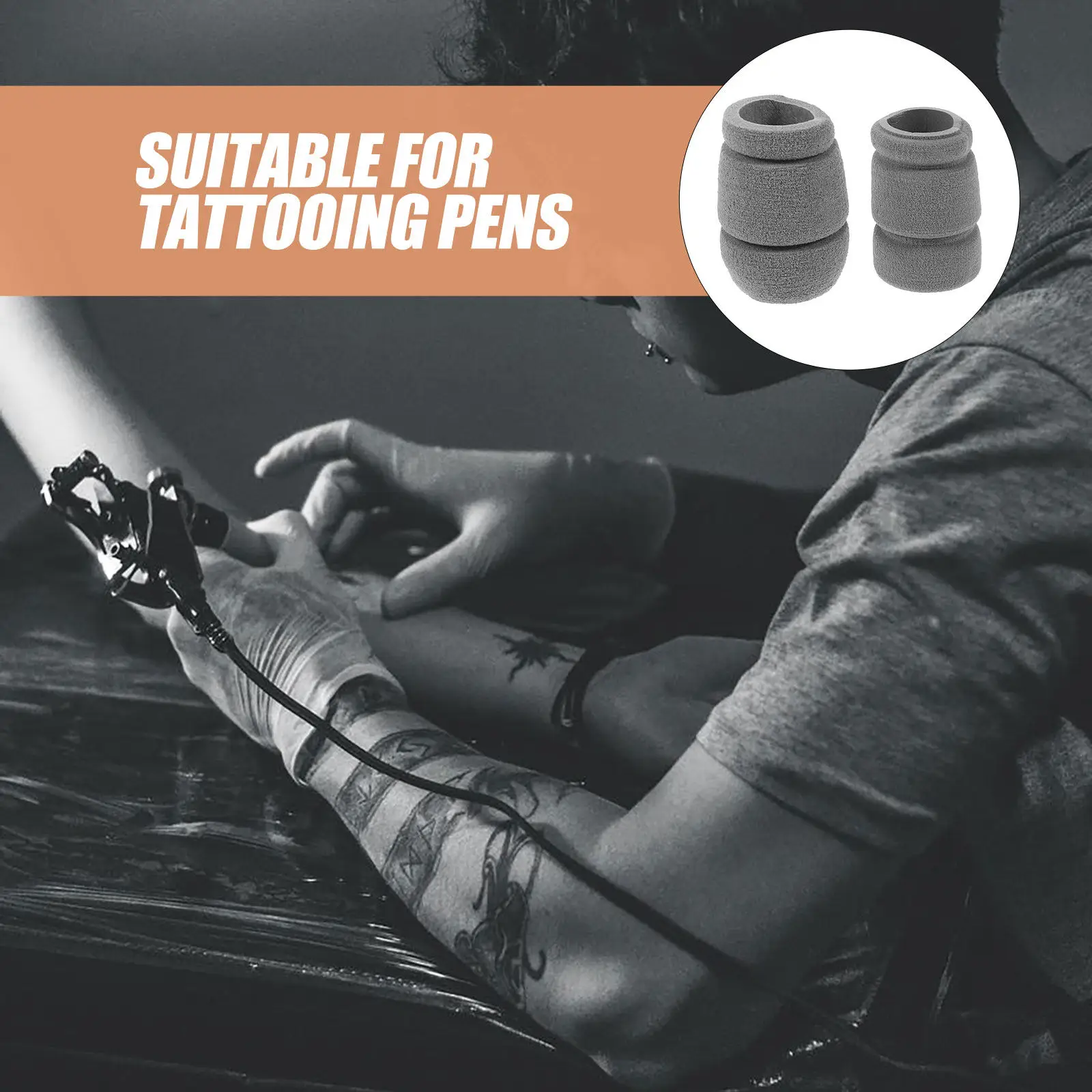 

10Pcs Sponge Tattoo Pen Covers Grip Handle Protective Sleeve for Tattooing Machine Supplies Nonslip Comfortable Grip
