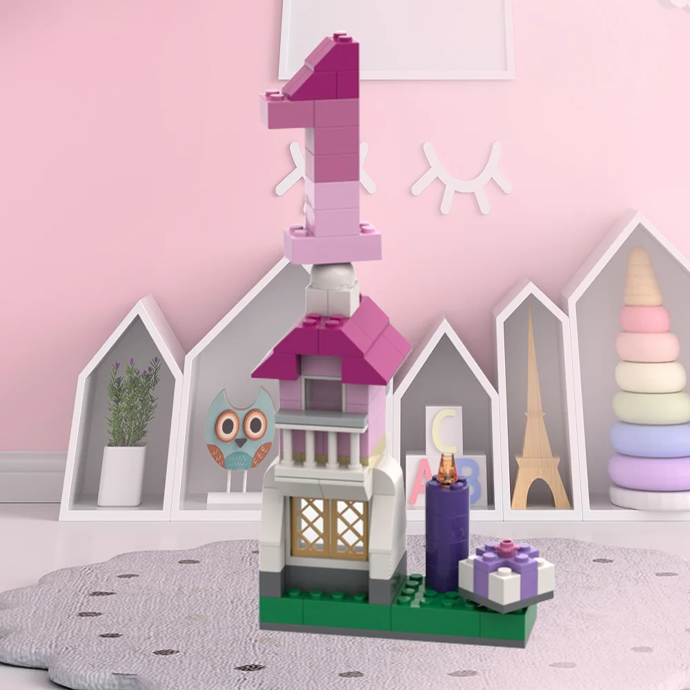 MOC Creative Digital Building Block Toy DIY Creative Birthday Gift Small Particles Children's Hobby and Collection Bricks Gift