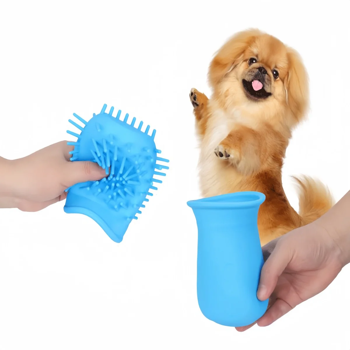 Silicone Dog Foot Washing Cup, Bath Cleaning Products, High-Density Teeth, 1Pc