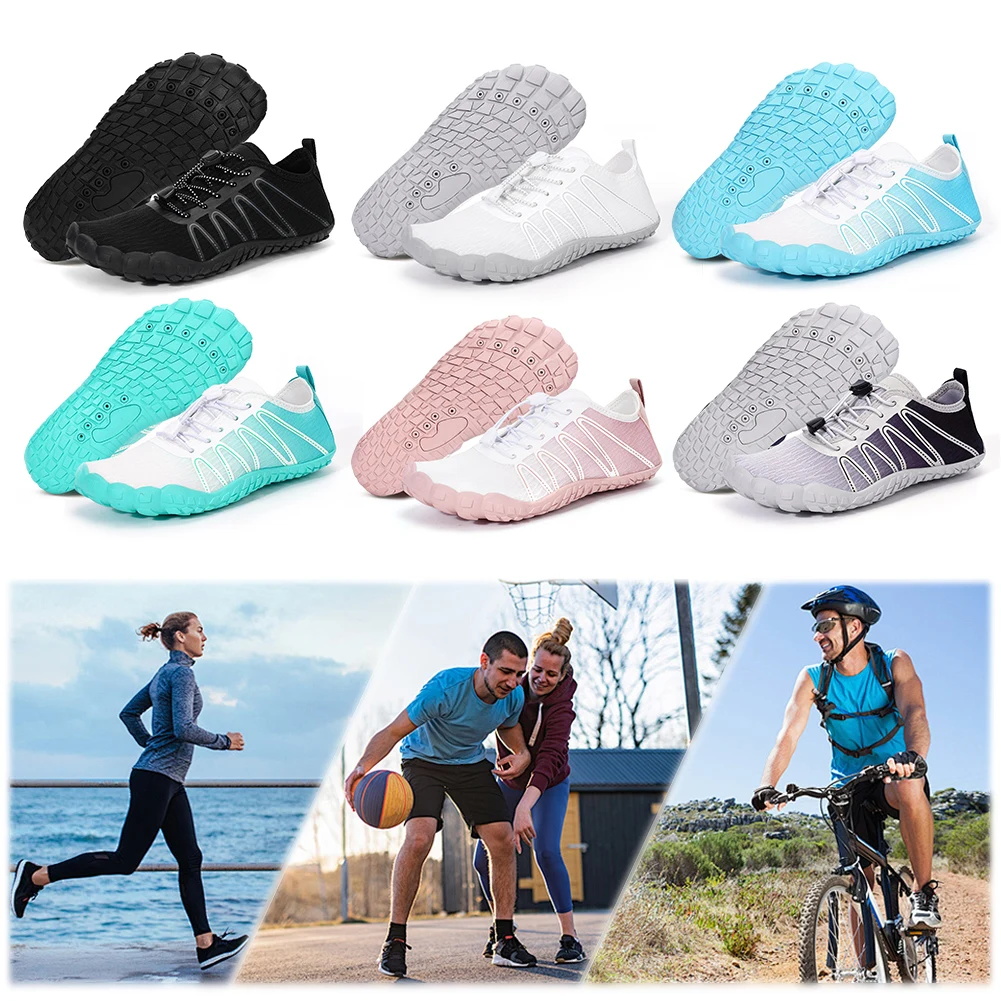 

Water Shoes Non Slip Lightweight Aqua Shoes Breathable Barefoot Beach Shoes Casual Wading Shoes Gym Sneakers for Walking Running