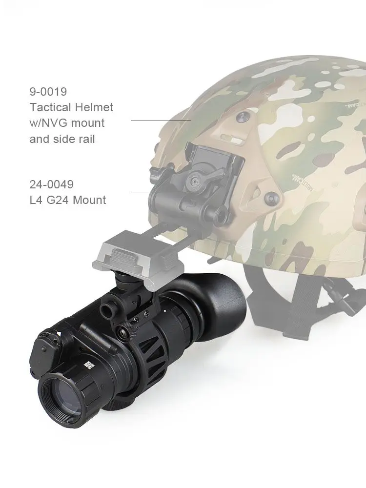 Eagleeye4X Digital Night Vision IR Illumination Scope Monocular Device Mount On The Helmet Rifle Scope OS27-0027