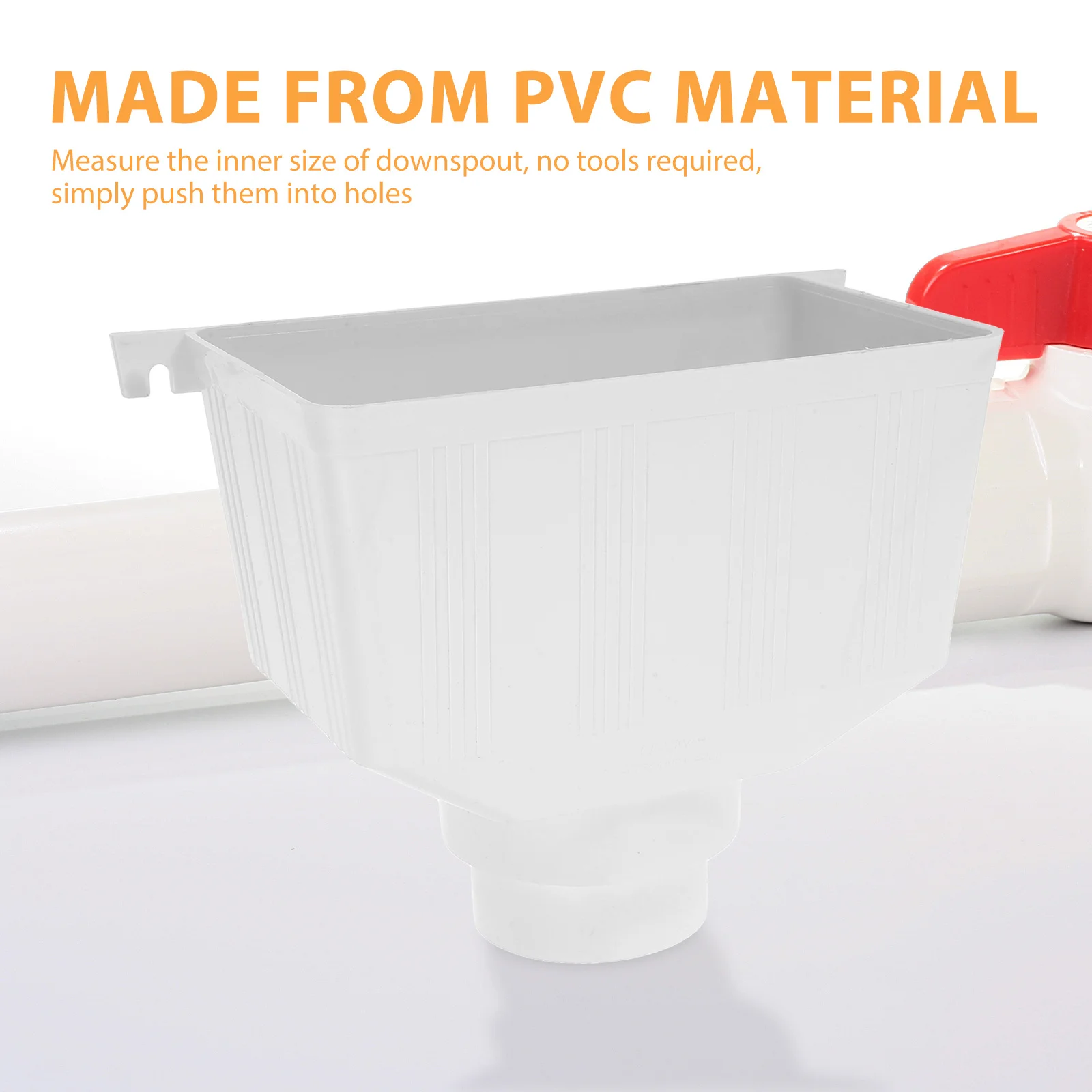 

Pvc Downspout Leakproof Outdoor Rainwater Rainwater Gutter Outdoor Drainage System Diverter Accessory Gutter Fittings