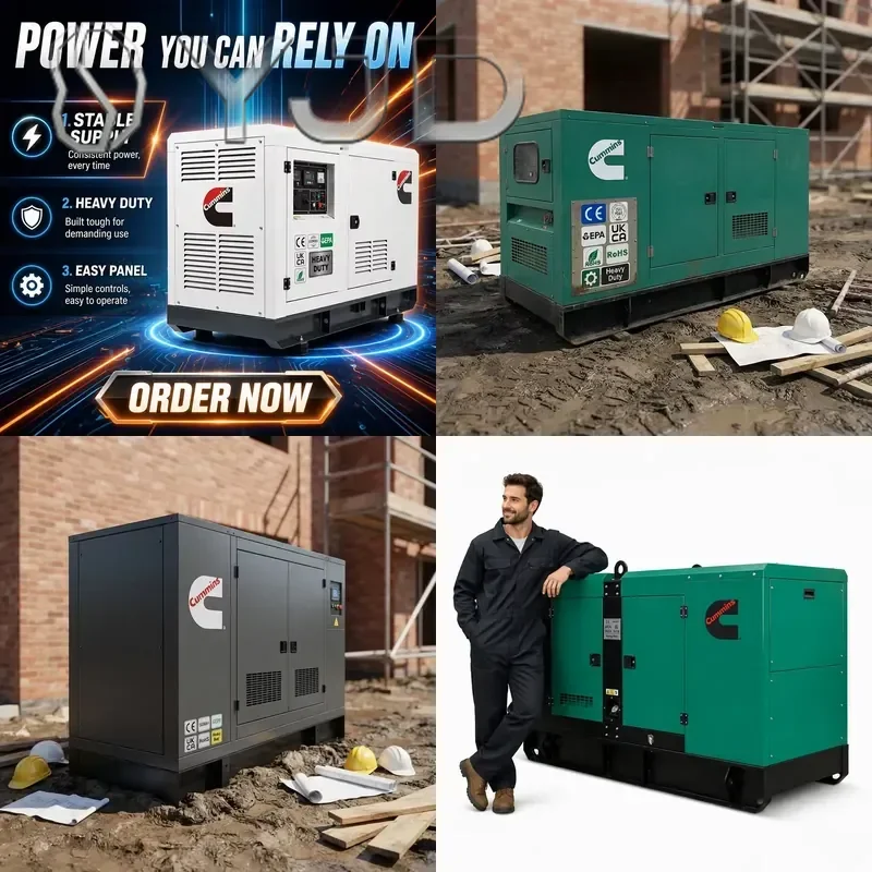 EPA 360kw 450kva Silent Generator Set Water Cooled High Efficiency Industrial Power Unit Home Backup Factory